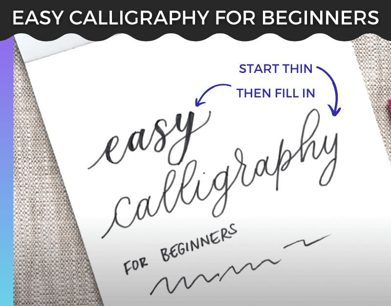 Easy calligraphy hot sale